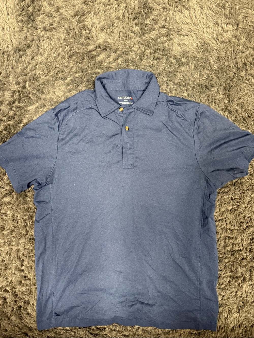 UNTUCKit Men’s Navy Blue Polo